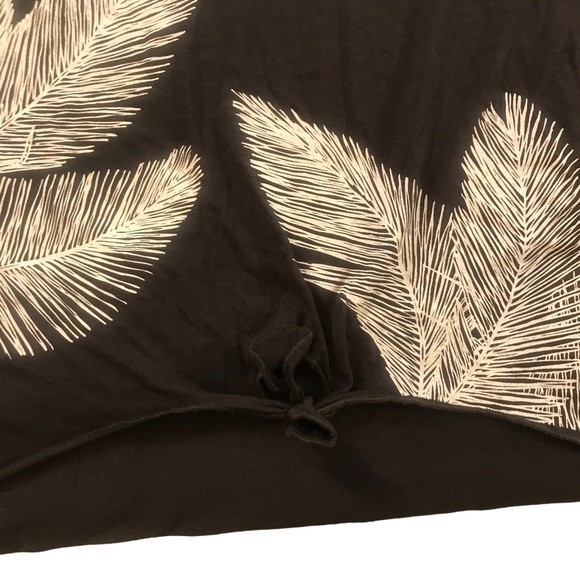 New Chaser Top “Las Palmas” Sleeveless Black/White Tie Front Size Med - Picture 3 of 6